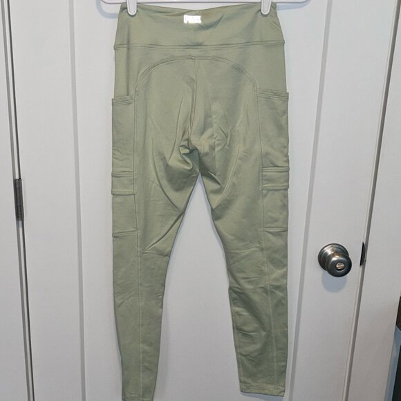 Victoria Secret Pink High Waist Cargo Leggings, Mint Green, Small - Picture 2 of 5